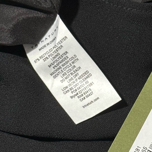 Trina Turk NWT Black Talia Cold Shoulder Dress - Picture 6 of 7